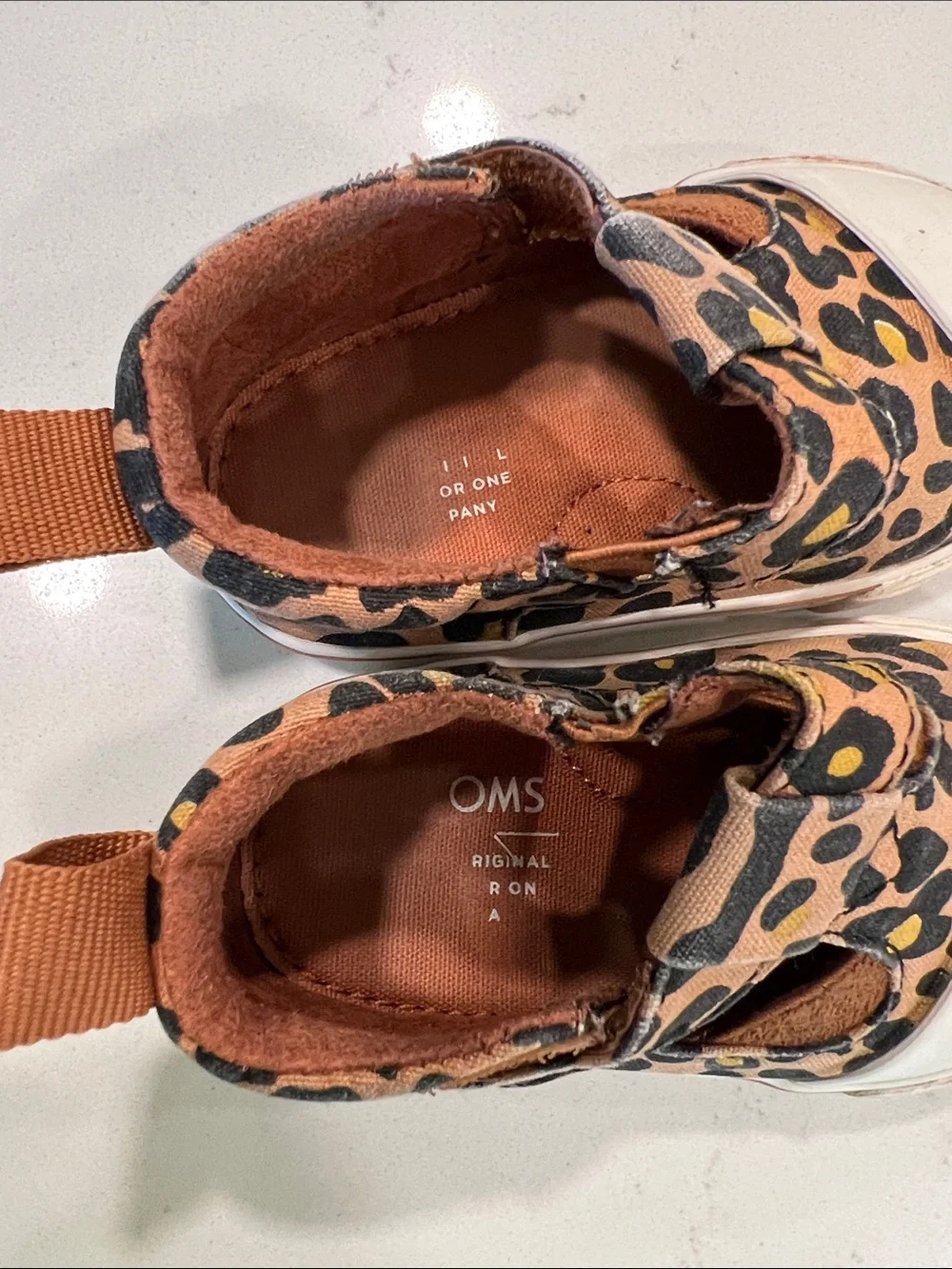 TOMS - 4, baby/toddler Mary Jane’s, animal print, tennis shoes